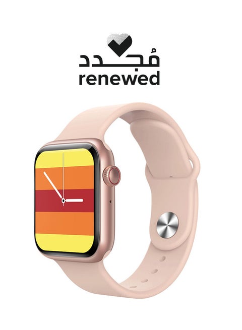 200 mAh Renewed - Series 7 lite Smart Watch With Rotating Side Button Pink