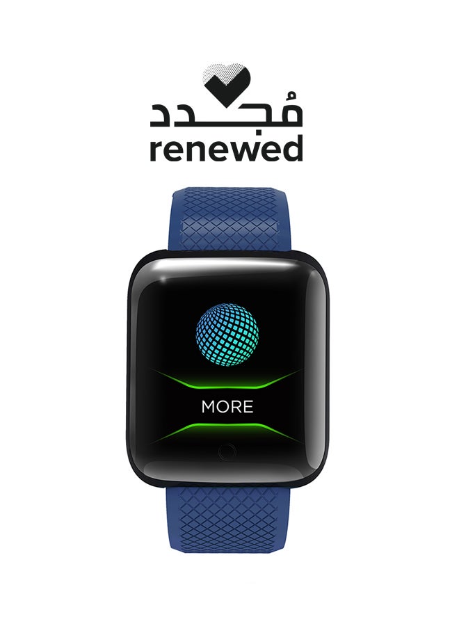 Renewed - Fitness Tracker Smart Watch Blue