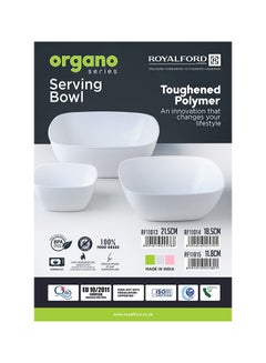 Royalford Toughened Polymer Anti-Bacterial And Anti-Fungal Microwave Safe Serving Soup Bowl Food-Grade Material 21.5 cm Assorted Color 1650.0ml  - Image 4