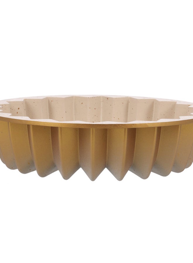 Royalford - Classic Bundt Cake Pan, Aluminium Bakeware, RF10840 | Beautiful Design Cake Tin | Granite Coated Non-Stick Pan for Easy Food Release & Clean Up | Oven Safe Cake Tin Brown - Image 1