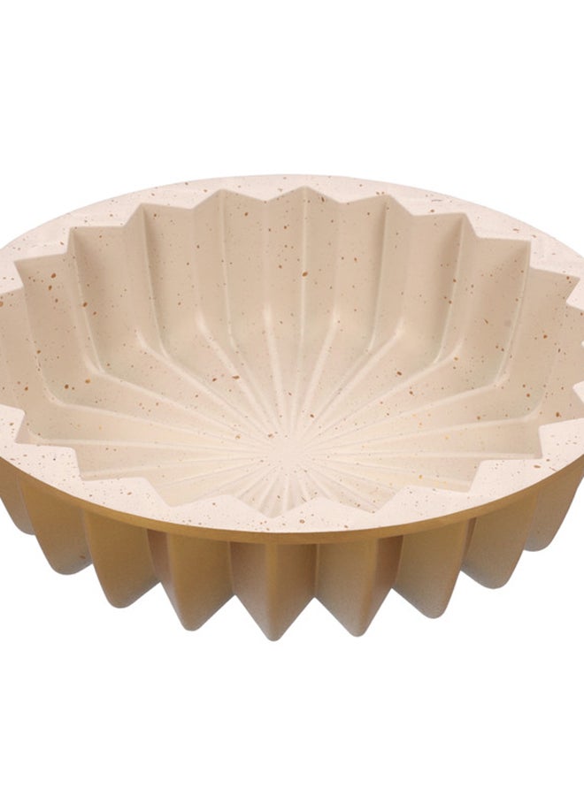 Royalford - Classic Bundt Cake Pan, Aluminium Bakeware, RF10840 | Beautiful Design Cake Tin | Granite Coated Non-Stick Pan for Easy Food Release & Clean Up | Oven Safe Cake Tin Brown - Image 1