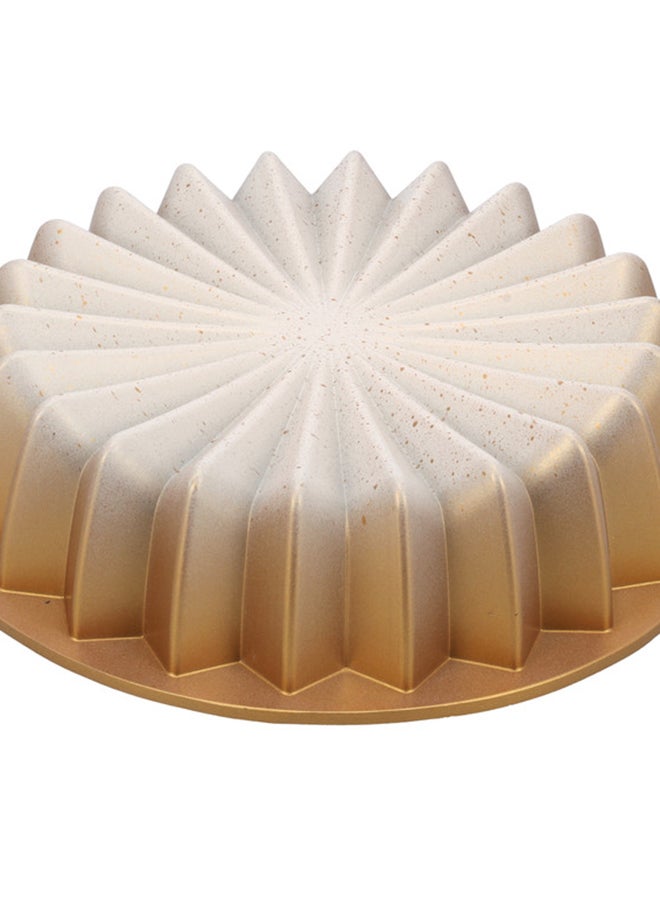 Royalford - Classic Bundt Cake Pan, Aluminium Bakeware, RF10840 | Beautiful Design Cake Tin | Granite Coated Non-Stick Pan for Easy Food Release & Clean Up | Oven Safe Cake Tin Brown - Image 1