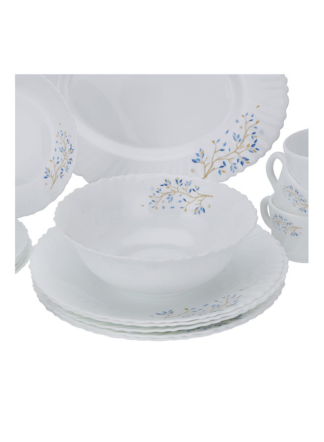 Royalford - 50 Pcs Opalware Dinner Set, RF10202 | Assorted Design | Lightweight, Beautiful Design Opal Dishes Sets Service for 6 Purple Purple - Image 1