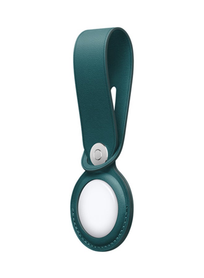 Apple - Leather Loop AirTag Forest Green - Image 1