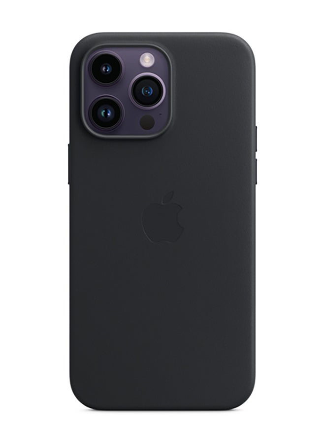 Apple - iPhone 14 Pro Max Leather Case with MagSafe Midnight - Image 1