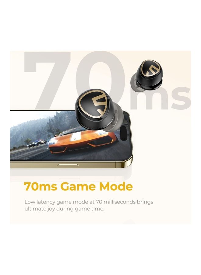 SoundPEATS - Wireless Earbuds Mini Pro HS Hi-Res Audio LDAC Tech Hybrid Active Noise Canceling Bluetooth 5.2 Earphones 6 Mics And ENC For Clear Calls 28 Hours Of Playtime 70ms Game Mode Black - Image 1