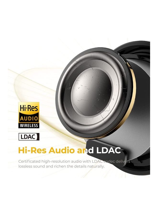 SoundPEATS - Wireless Earbuds Mini Pro HS Hi-Res Audio LDAC Tech Hybrid Active Noise Canceling Bluetooth 5.2 Earphones 6 Mics And ENC For Clear Calls 28 Hours Of Playtime 70ms Game Mode Black - Image 1