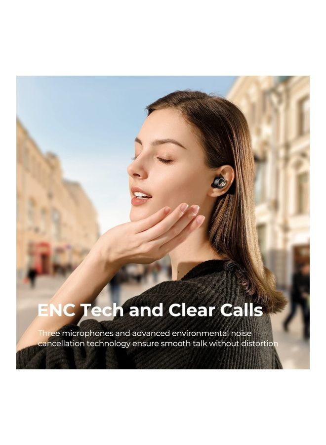 SoundPEATS - Wireless Earbuds Mini Pro HS Hi-Res Audio LDAC Tech Hybrid Active Noise Canceling Bluetooth 5.2 Earphones 6 Mics And ENC For Clear Calls 28 Hours Of Playtime 70ms Game Mode Black - Image 1