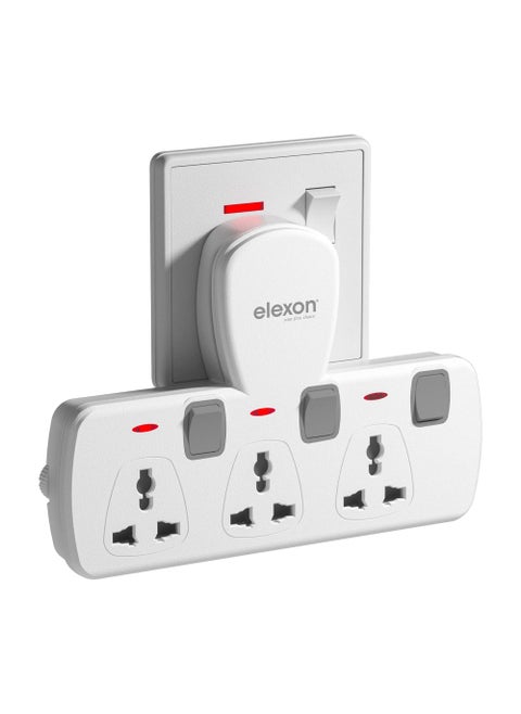 3-In-1 T-Socket Adapter White
