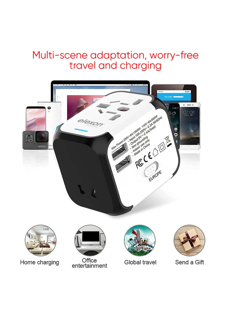 elexon - All-In-One Universal Travel Adapter Assorted Color - Image 1