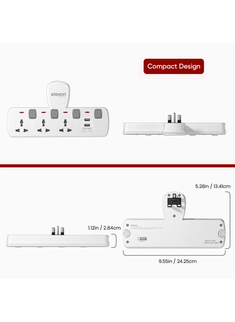 Universal Power Socket White 19centimeter