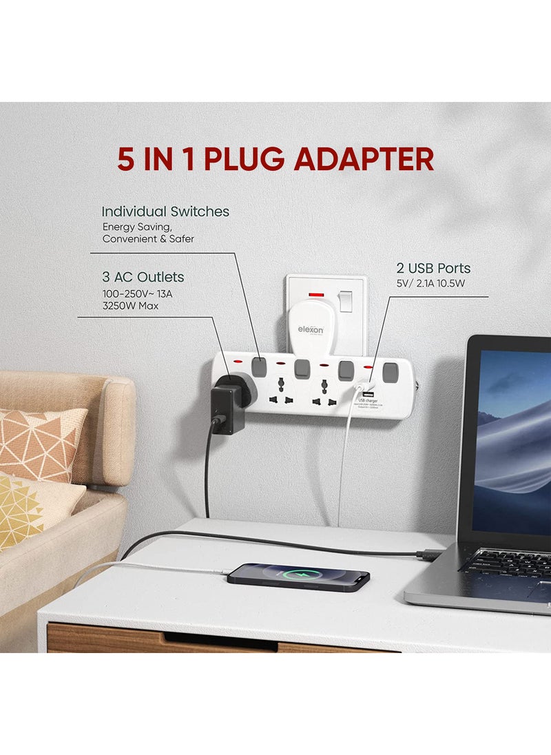 Universal Power Socket White 19centimeter