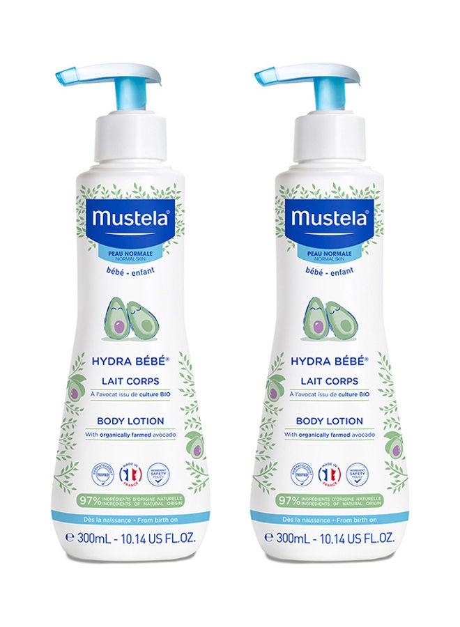 Pack Of 2 Moisturising Extra Soft Baby Skin Care Body Lotion - 2 X 300Ml + Cleansing Gel 50Ml (Free) 