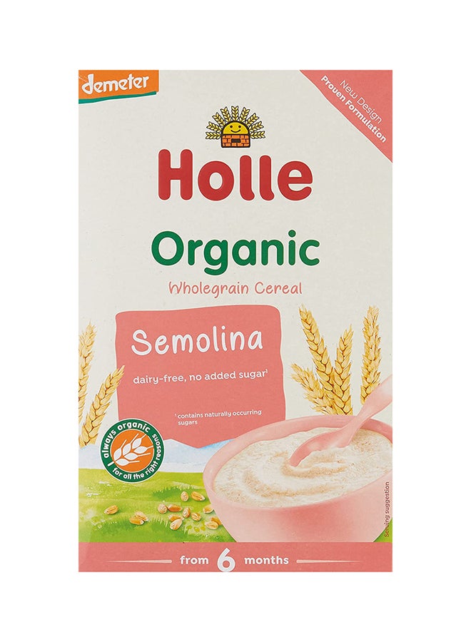 Holle Organic Semolina Wholegrain Cereal 250grams