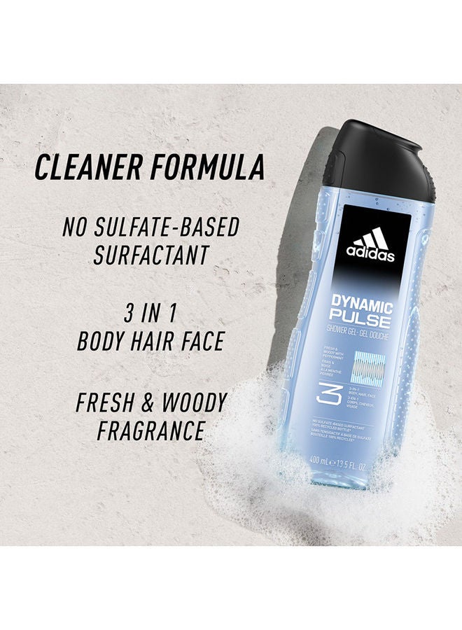 Adidas Dynamic Pulse Shower Gel Clear 400ml  - Image 2
