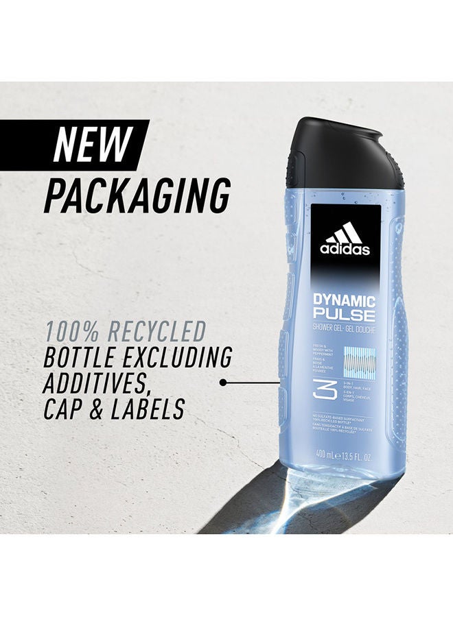 Adidas Dynamic Pulse Shower Gel Clear 400ml  - Image 3