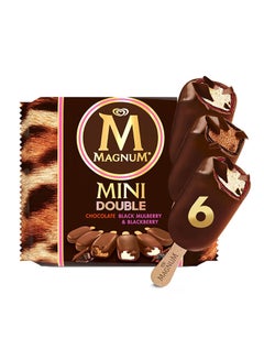 Mini Double Black Mulberry and Blackberry Chocolate Ice cream 60ml Pack of 6