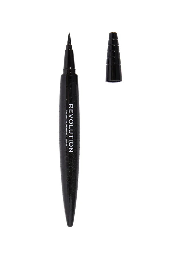 Waterproof Renaissance Flick Eyeliner Black 