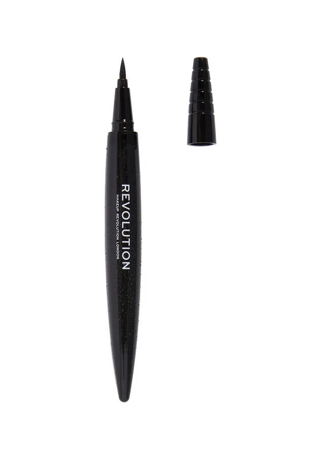 REVOLUTION - Waterproof Renaissance Flick Eyeliner Black - Image 1