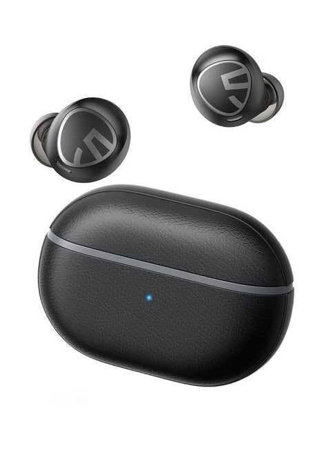Free2 Classic Wireless Earbuds Bluetooth V5.1 Headphones With 30Hrs Playtime In-Ear Wireless Earphones Built-In Mic For Clear Calls Touch Control Single Twin Mode Stereo Sound Black