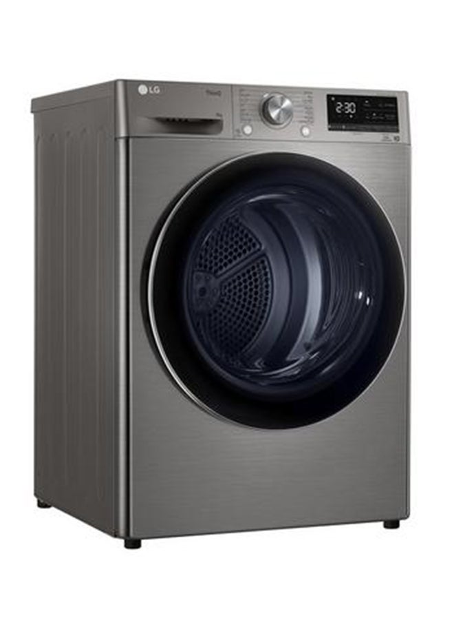 إل جي مجفف مضخة حرارية بعاكس مزدوج 9 kg RH90V9PV8W بلاتيني - Image 2