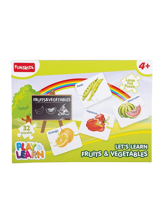 Fun With Fruits And Vegetables Jigsaw Puzzle - 32 Puzzles For Kids - v1680151202/N25251758A_3