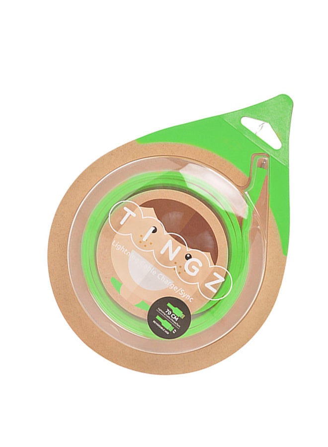 TINGZ - Silicon Cable MFI Lightning To USB Cable Green - Image 1