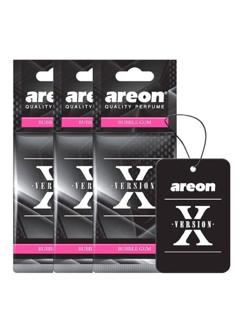 Pack Of 3 X Version Car Air Freshener Set-Bubble Gum