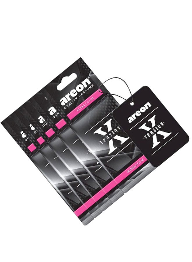 Areon Pack Of 5 X Version Car Air Freshener Set-Bubble Gum - Image 2