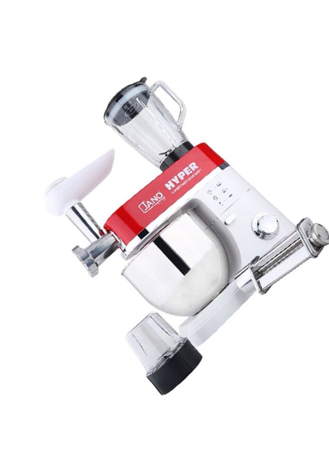جانو - خلاط هايبر يوضع على سطح المنضدة بقدرة 1200 وات 1.5 L 1200 W JN1213 أبيض/أحمر - Image 1