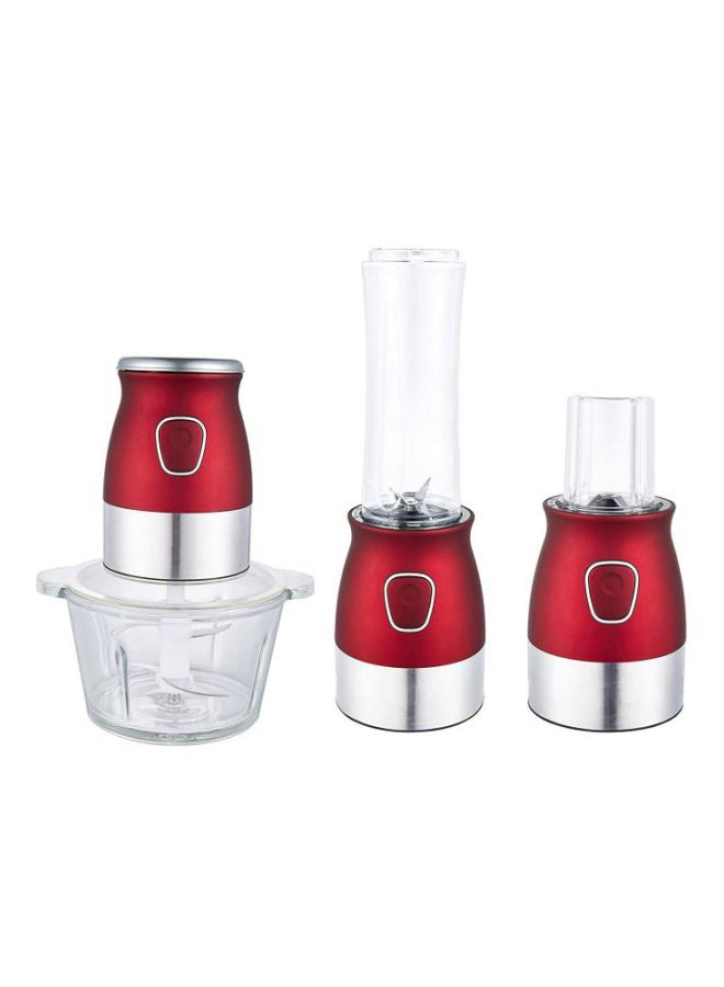 3 In 1 Multifunction Food Processor 2L 2.0 L 300.0 W FP-313 White/Red/Clear