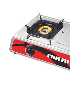 NIKAI 2-Burner Stainless Steel Gas Cooker NG842SFN Silver/Black  - Image 5