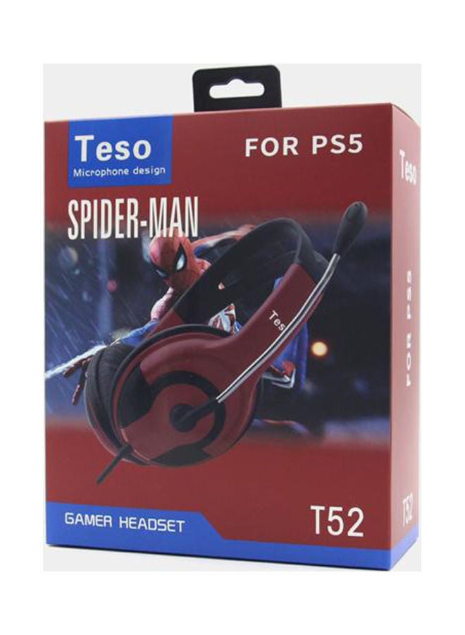 Teso Gaming Headset For PlayStation 5 Spiderman Edition - Image 1