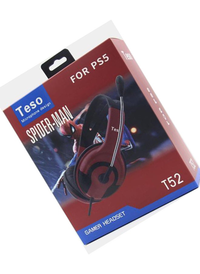 Teso Gaming Headset For PlayStation 5 Spiderman Edition - Image 4