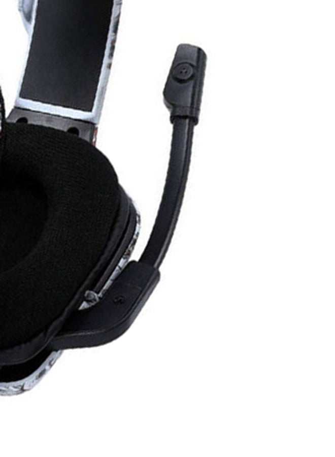 onikuma - K20 Camoflage Gaming Headset with Surround Sound Headphones with Mic Works For PS4 /PS5 /XOne /XSeries /Nswitch /PC,RGB Lightweight Soft Earmuffs & Volume Control - Image 1