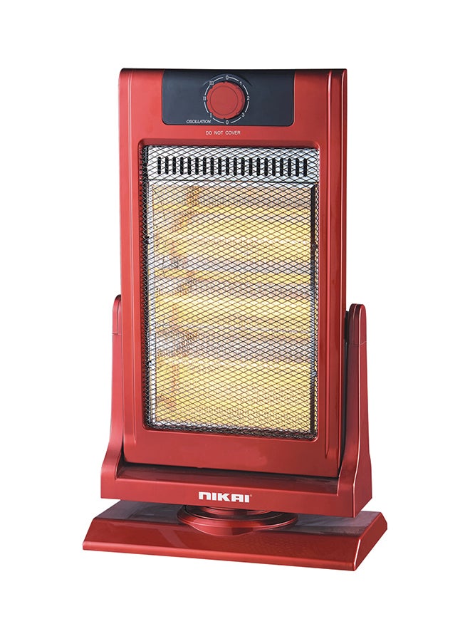 نيكاي - سخان هالوجين كهربائي 1200 W NHH6500 أحمر - Image 1
