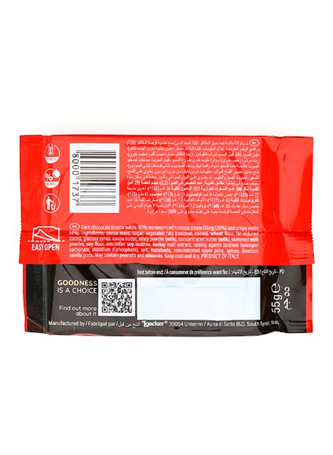 Loacker Chocolate Bar Dark 55grams - Image 2