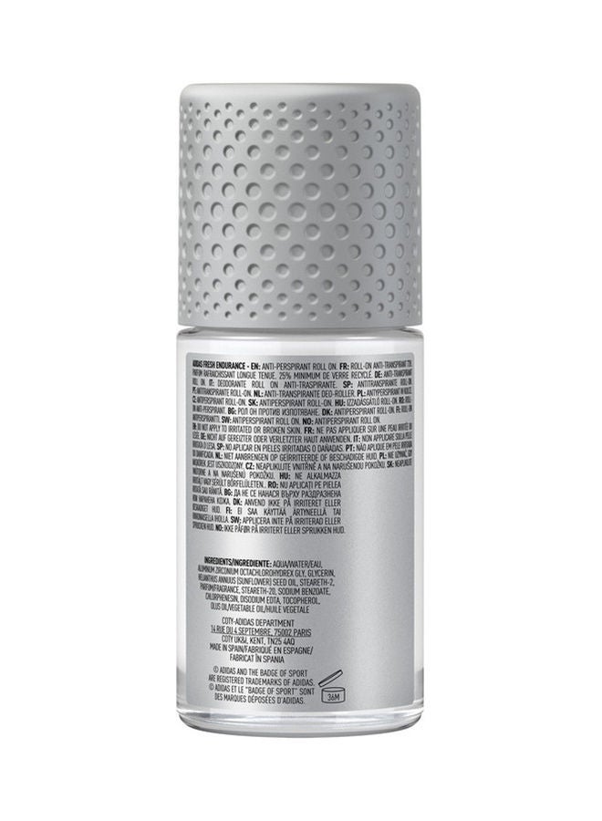 Adidas - Fresh Endurance Roll-On Antiperspirant 50ml - Image 1