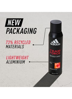 Adidas Team Force Body Spray 150ml  - Image 2