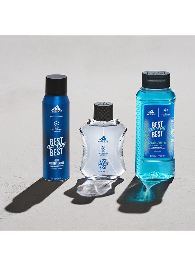 Adidas UEFA Best of the Best Deodorant Body Spray 150ml - Image 3