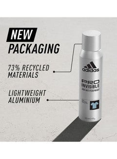Adidas Pro Invisible Antiperspirant Spray 150ml  - Image 2