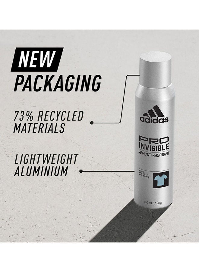 Adidas - Pro Invisible Antiperspirant Spray 150ml - Image 1
