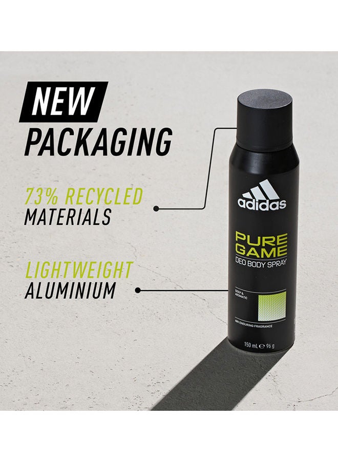 Adidas - Pure Game Deodorant Body Spray 150ml - Image 1