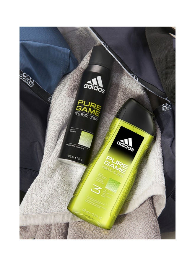 Adidas - Pure Game Shower Gel Clear 400ml - Image 1