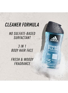 Adidas Dynamic Pulse Shower Gel Clear 250ml  - Image 2