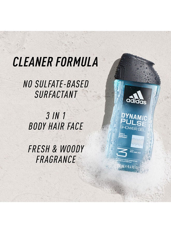 adidas جل إستحمام دايناميك بالس ابيض 250ملليلتر - Image 2