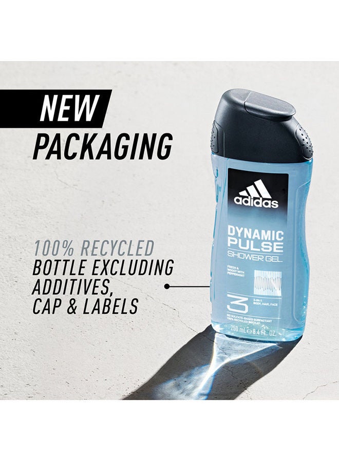 adidas جل إستحمام دايناميك بالس ابيض 250ملليلتر - Image 3