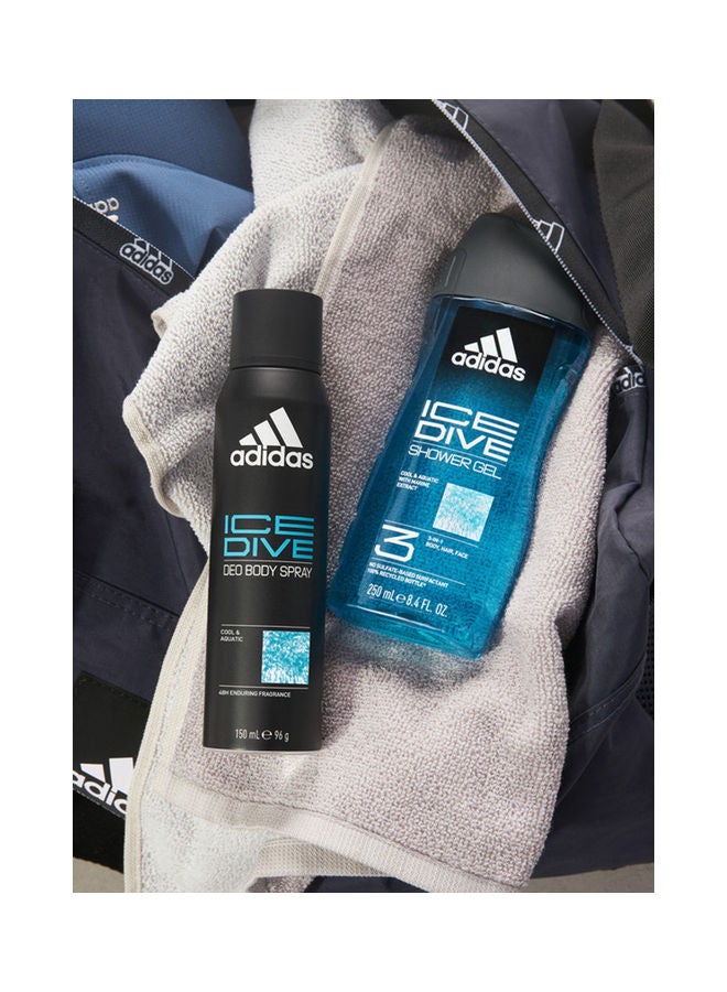 Adidas Ice Dive Shower Gel Clear 250ml  - Image 5