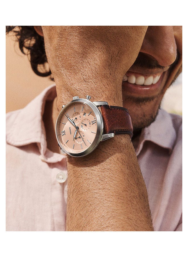 فوسيل كرونوغراف جلد دائري الشكل FS5982 44 ملم - Image 4