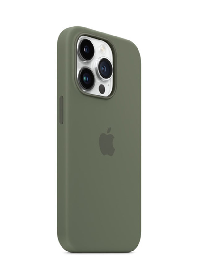 Apple iPhone 14 Pro Silicone Case With MagSafe Olive  - Image 3